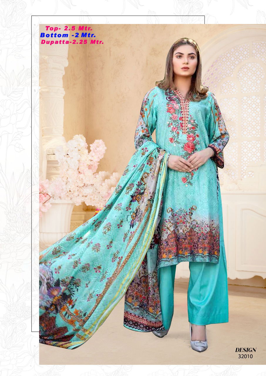 Razia Sultan 32 Latest Fancy Desiner Pure Cotton Readymade Printed Karachi Dress Collection